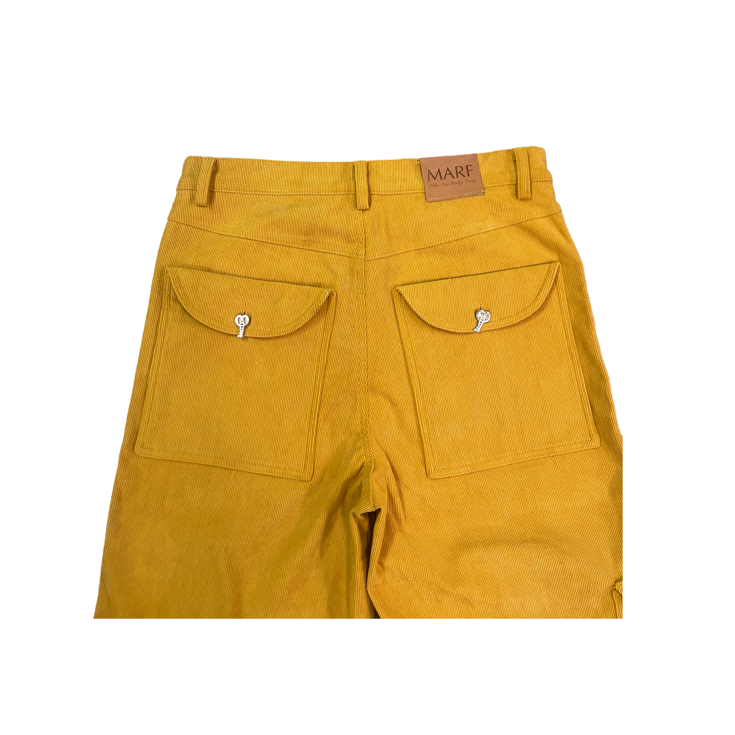 Corduroy Capri Shorts (Yellow)